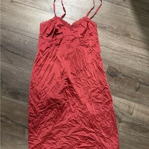Elegant Red Women's Nightgown